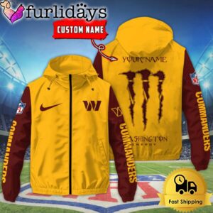 Custom Washington Commanders Windbreaker Jacket With…