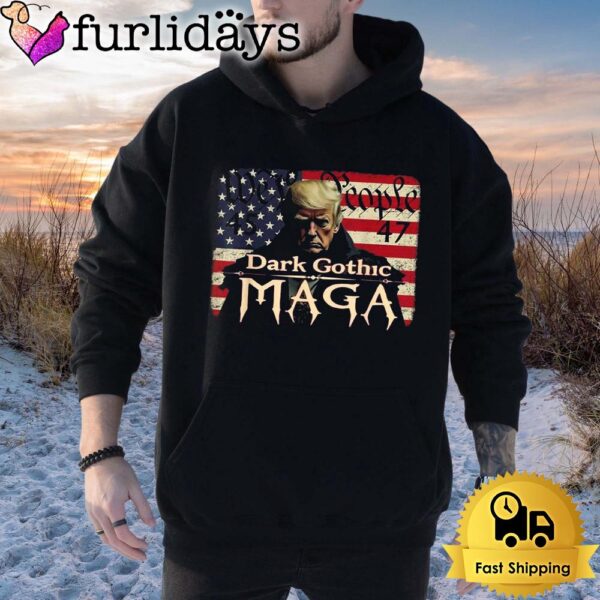 Dark Gothic Maga Donald Trump We People 45 47 T Shirt