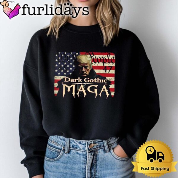 Dark Gothic Maga Donald Trump We People 45 47 T Shirt