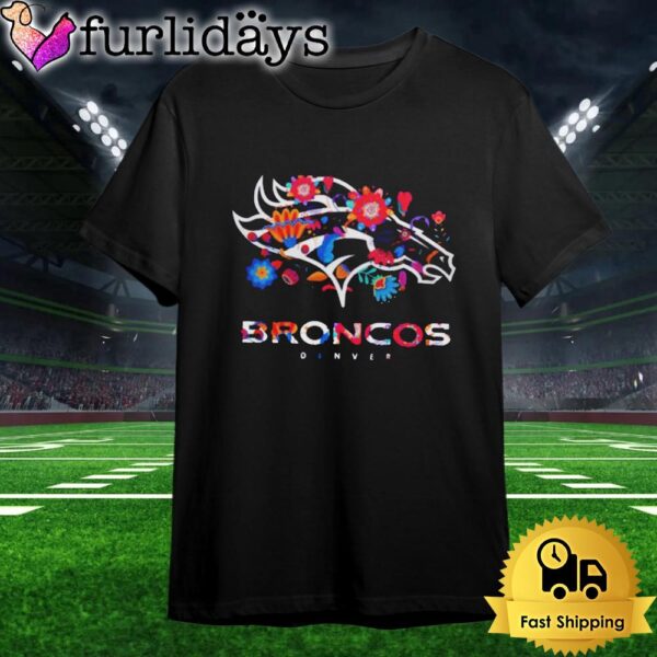 Denver Broncos Dia De Los Muertos T Shirt