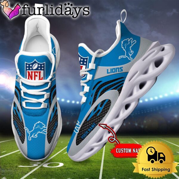 Detroit Lions Custom Max Soul Shoes