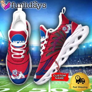 Fresno State Bulldogs NCAA Custom Max Soul Shoes Sneakers