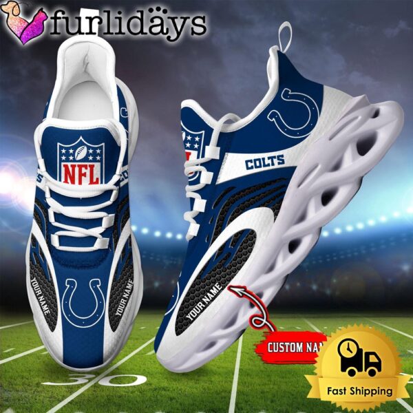 Indianapolis Colts Custom Max Soul Shoes