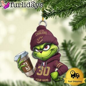 NBA Cleveland Cavaliers Custom Grinch Christmas…