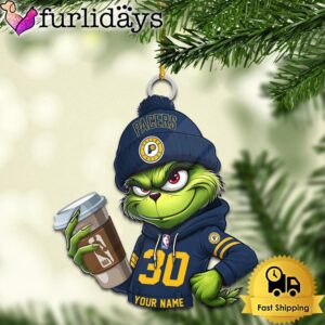 NBA Indiana Pacers Custom Grinch Christmas…