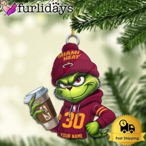 NBA Miami Heat Custom Grinch Christmas…