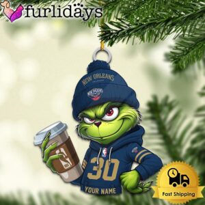 NBA New Orleans Pelicans Custom Grinch…