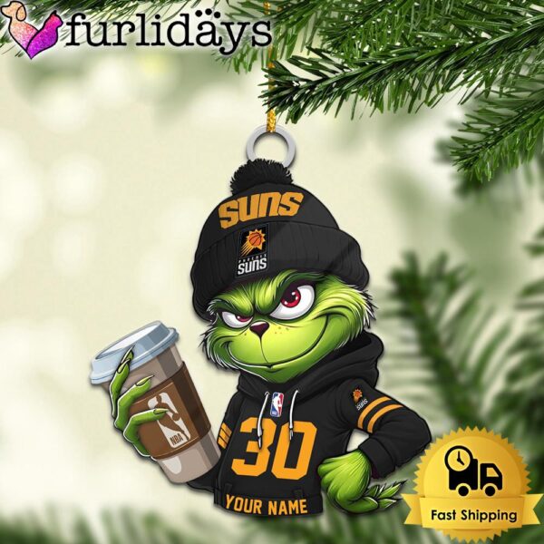 NBA Phoenix Suns Custom Grinch Christmas Ornament