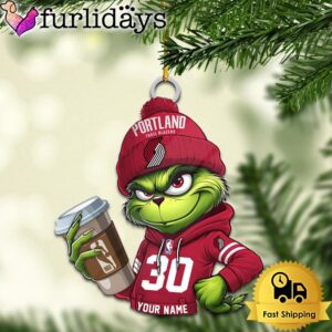 NBA Portland Trail Blazers Custom Grinch…