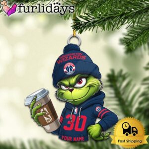 NBA Washington Wizards Custom Grinch Christmas…