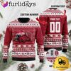 NCAA Arkansas Razorbacks Football Helmet Custom Ugly Christmas Sweater