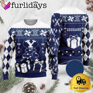 NCAA BYU Cougars Tree Christmas Ugly Sweater