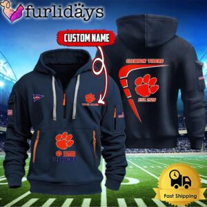 NCAA Clemson Tigers American Flag Custom…