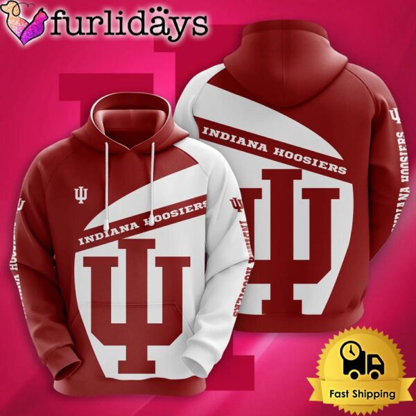 NCAA Indiana Hoosiers Football Mascot 3D Hoodie