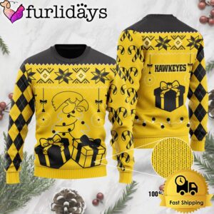 NCAA Iowa Hawkeyes Tree Christmas Ugly…