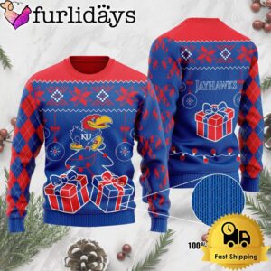 NCAA Kansas Jayhawks Tree Christmas Ugly…