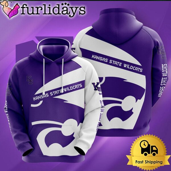 NCAA Kansas State Wildcats Football Mascot 3D Hoodie