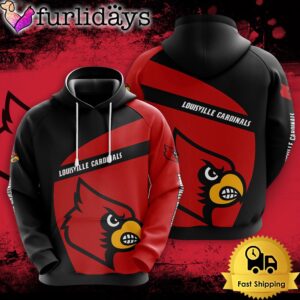 NCAA Louisville Cardinals Football Mascot 3D Hoodie