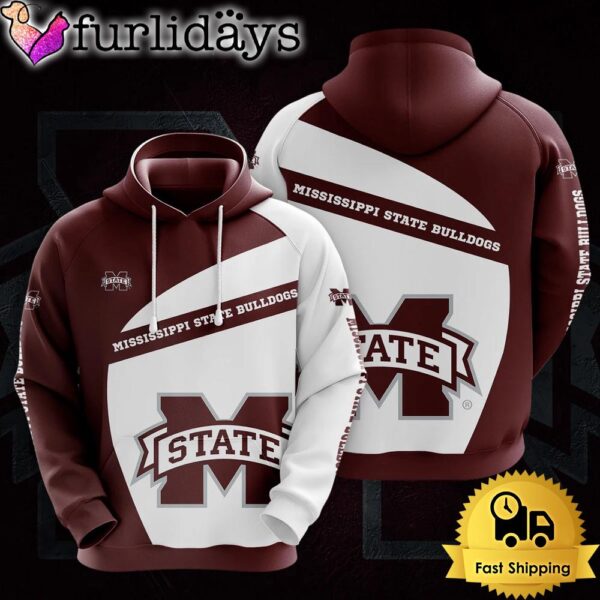 NCAA Mississippi State Bulldogs Football Mascot 3D Hoodie