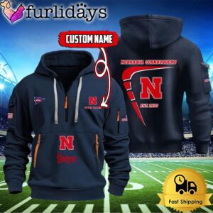 NCAA Nebraska Cornhuskers American Flag Custom…