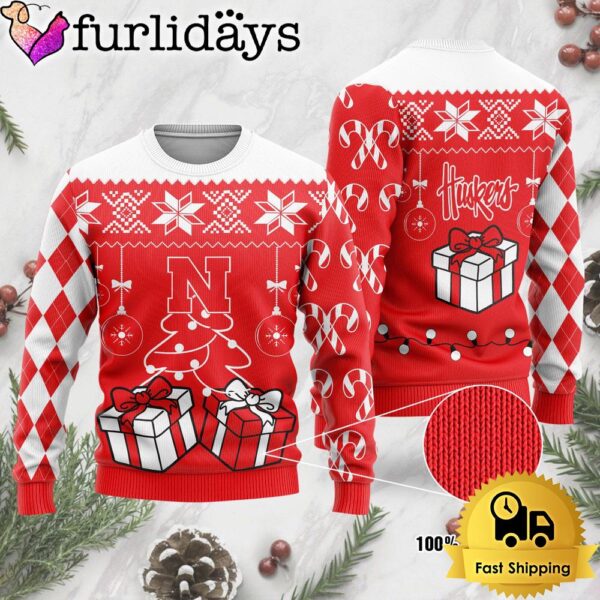 NCAA Nebraska Cornhuskers Tree Christmas Ugly Sweater