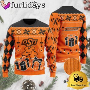 NCAA Oklahoma State Cowboys Tree Christmas Ugly Sweater