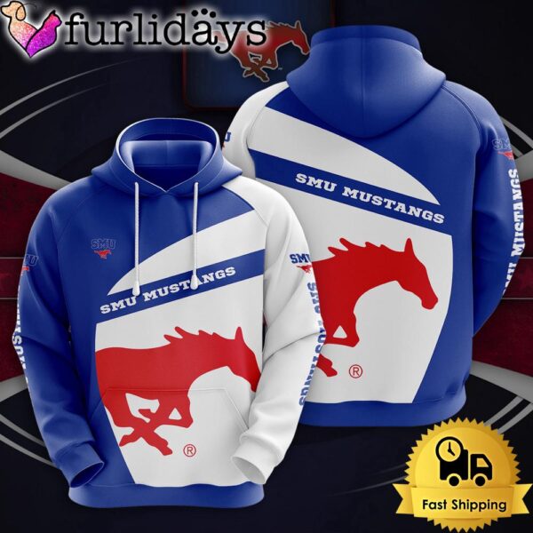 NCAA SMU Mustangs Football Mascot 3D Hoodie