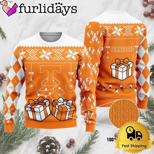 NCAA Tennessee Volunteers Tree Christmas Ugly Sweater