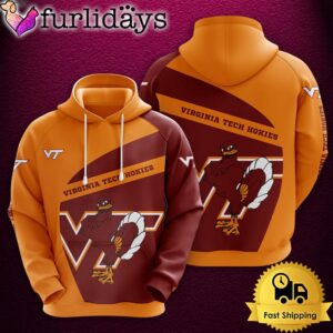 NCAA Virginia Tech Hokies Football Mascot 3D Hoodie