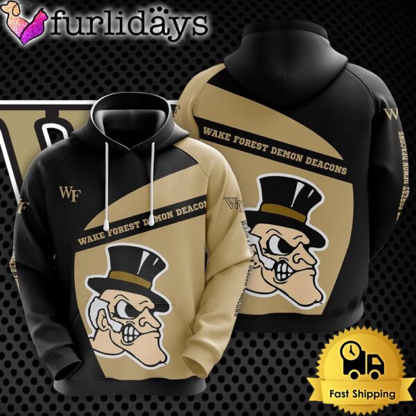 NCAA Wake Forest Demon Deacons Football Mascot 3D Hoodie