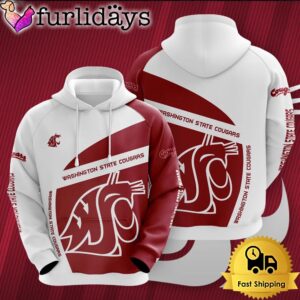 NCAA Washington State Cougars Football Mascot 3D Hoodie