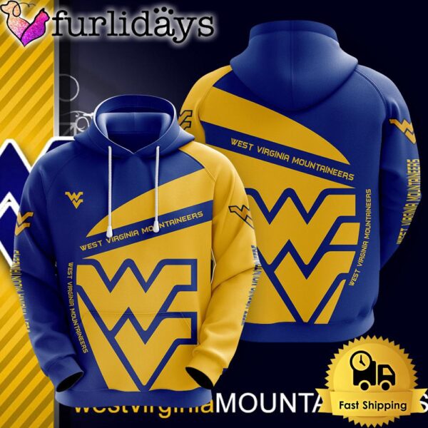 NCAA West Virginia Mountaineers Football Mascot 3D Hoodie