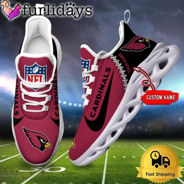 NFL Arizona Cardinals Custom Name Max Soul Shoes Gift For Fans