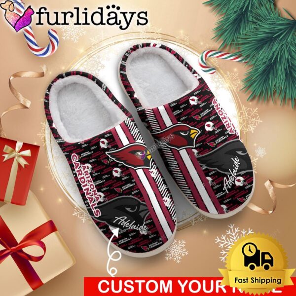 NFL Arizona Cardinals Team Pattern Logo House Slippers 3D Personalized