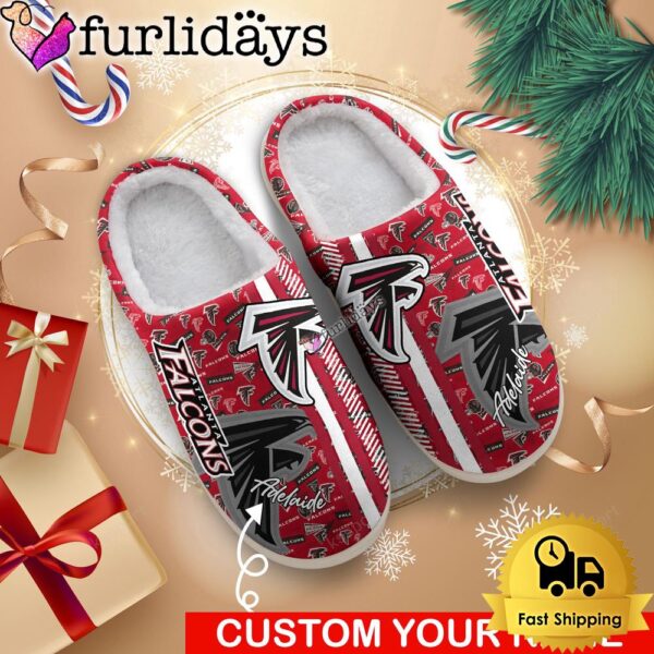 NFL Atlanta Falcons Team Pattern Logo House Slippers 3D Personalized