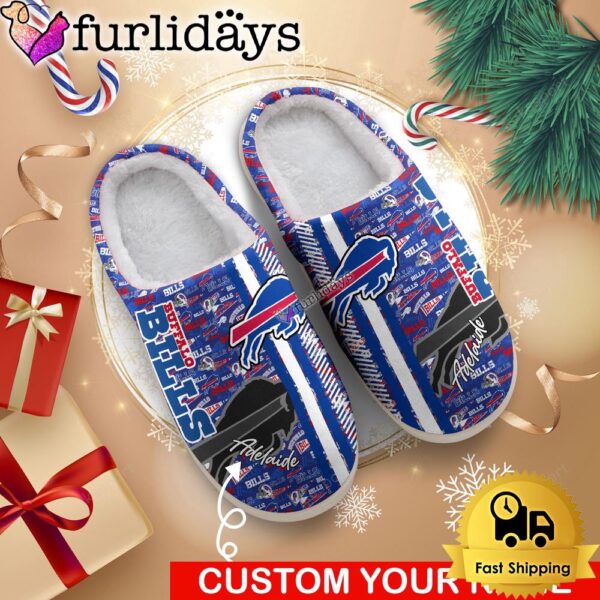 NFL Buffalo Bills Team Pattern Logo House Slippers 3D Personalized