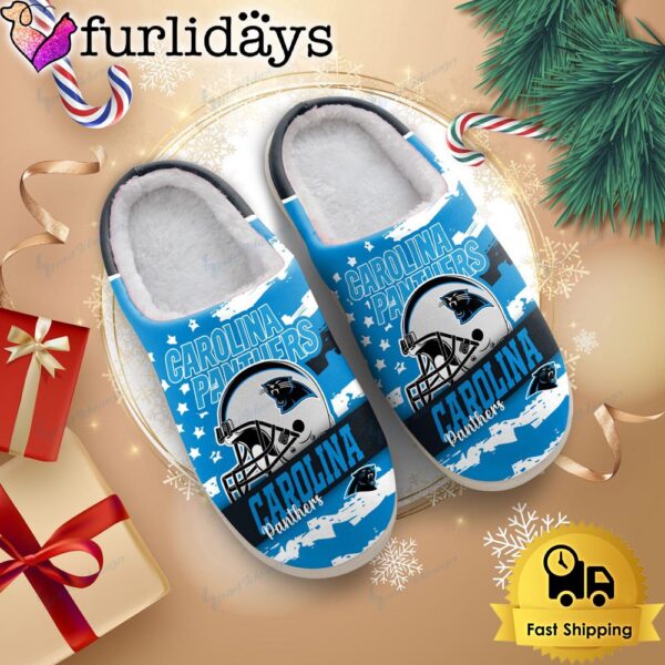 NFL Carolina Panthers Football Logo Team House Slipper