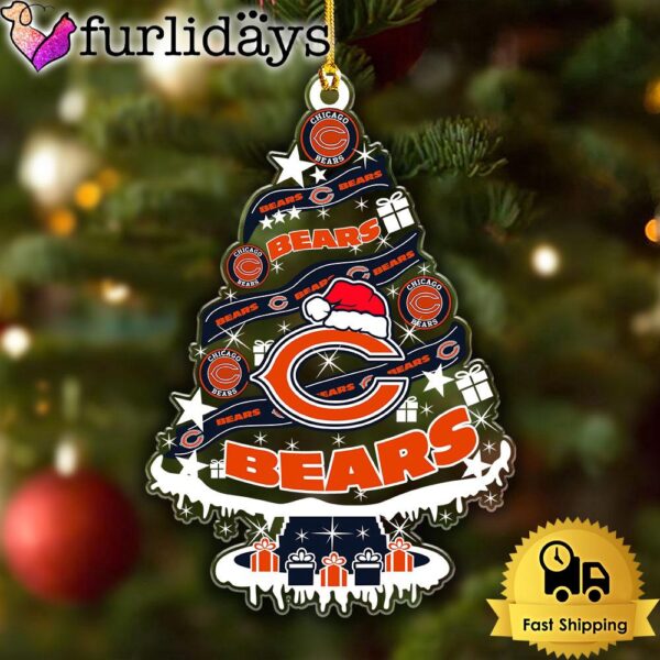 NFL Chicago Bears Tree Christmas Ornament