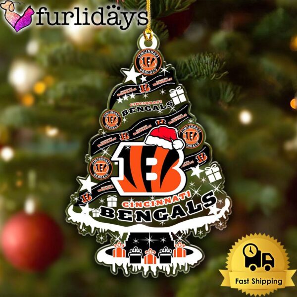 NFL Cincinnati Bengals Tree Christmas Ornament