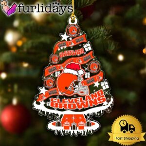 NFL Cleveland Browns Tree Christmas Ornament