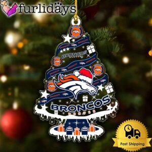 NFL Denver Broncos Tree Christmas Ornament