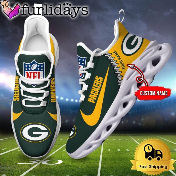 NFL Green Bay Packers Custom Name Max Soul Shoes Gift For Fans