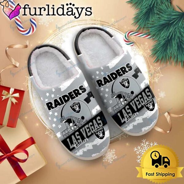 NFL Las Vegas Raiders Football Logo Team House Slipper