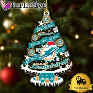 NFL Miami Dolphins Tree Christmas Ornament