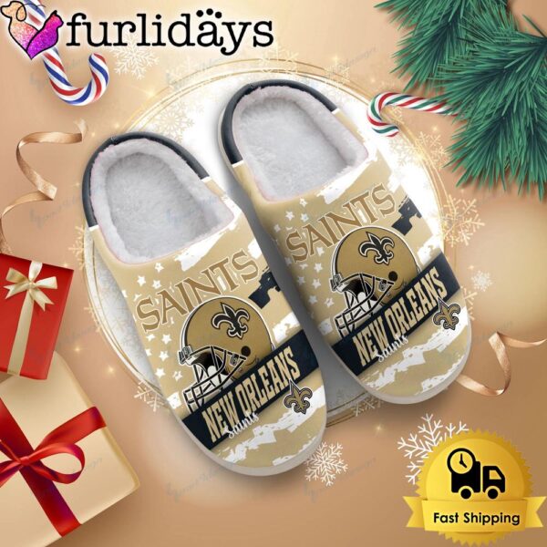 NFL New Orleans Saints Football Logo Team House Slipper