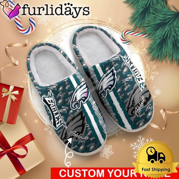 NFL Philadelphia Eagles Team Pattern Logo House Slippers 3D Personalized