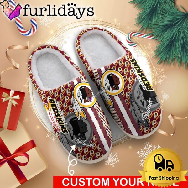 NFL Washington Redskins Team Pattern Logo House Slippers 3D Personalized