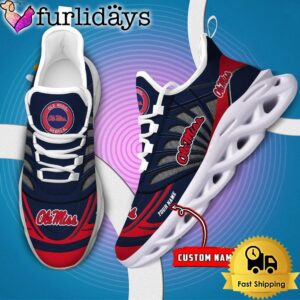 Ole Miss Rebels NCAA Custom Max Soul Shoes Sneaker