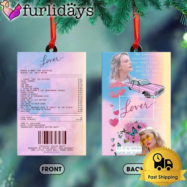 Taylor Swift Love Ticket Ornament