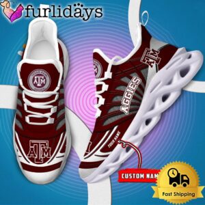 Texas A&ampM Aggies NCAA Custom Max Soul Shoes Sneaker